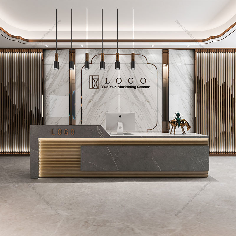 Office Furniture Company - Nowoczesna, elegancka recepcja do firmy, luksusowy,